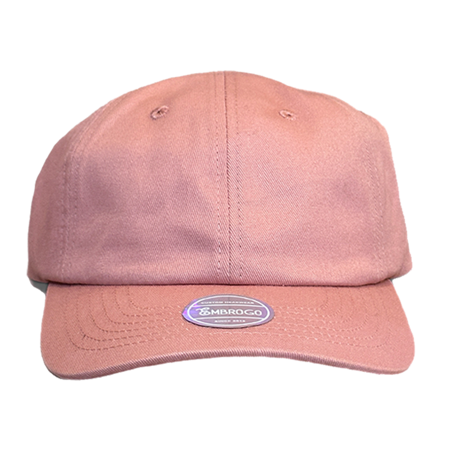 Custom Embroidered Dusty Pink Baseball Cap
