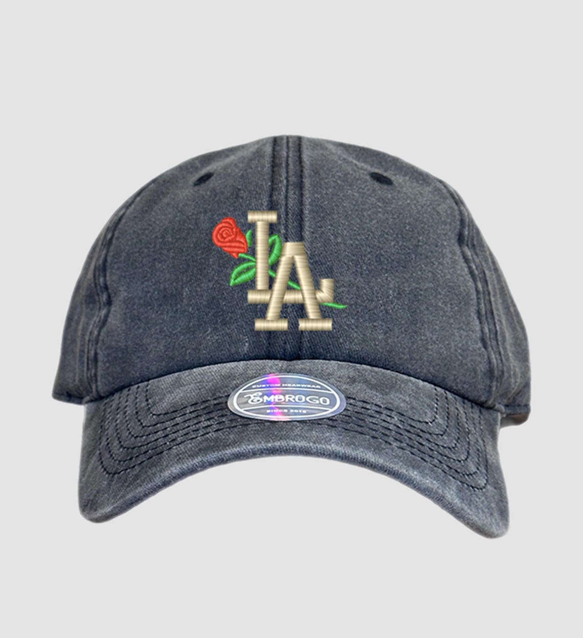 LA Rose Custom Embroidered Hat