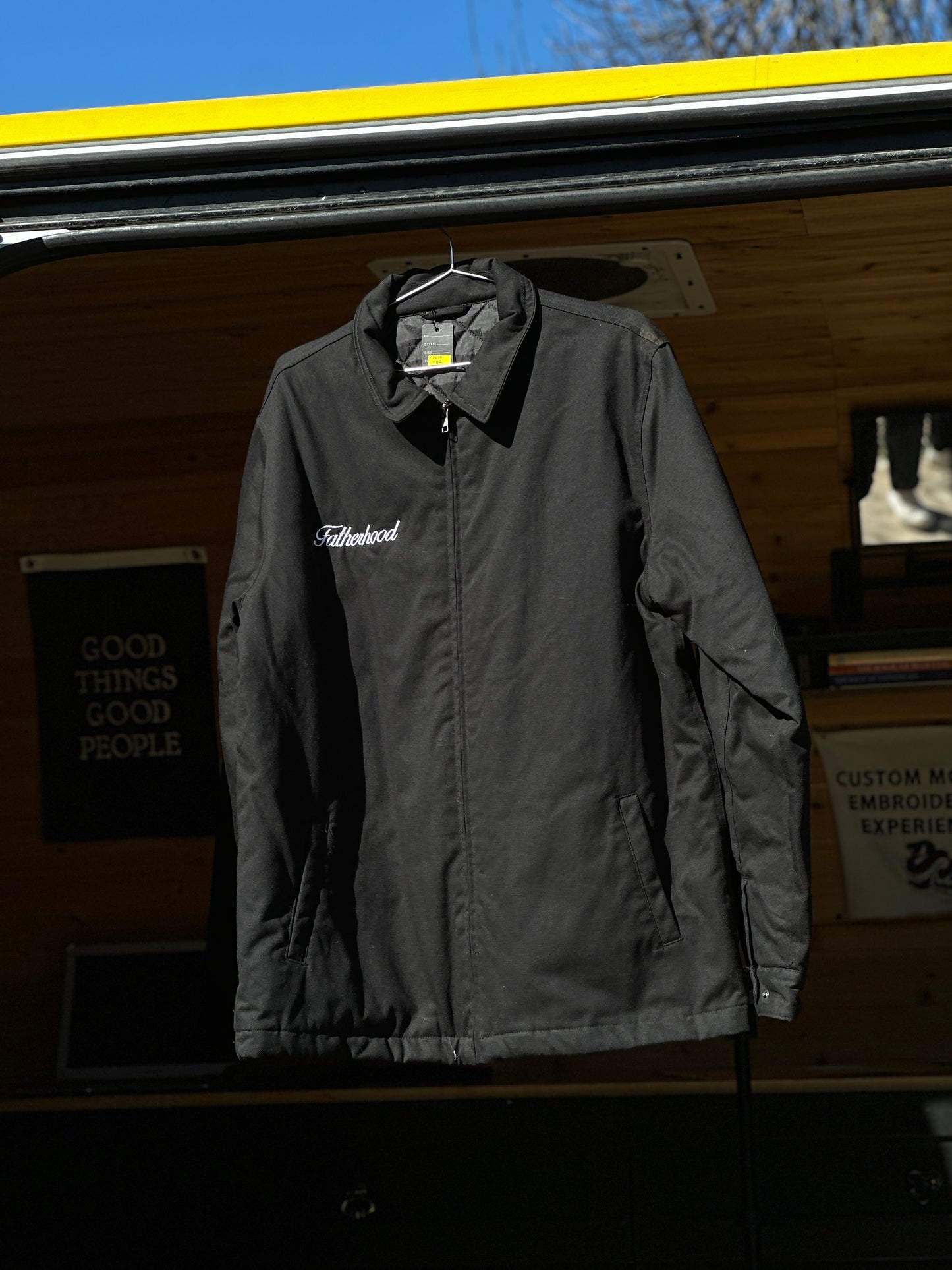 Black ‘Fatherhood’ Cable Man Jacket