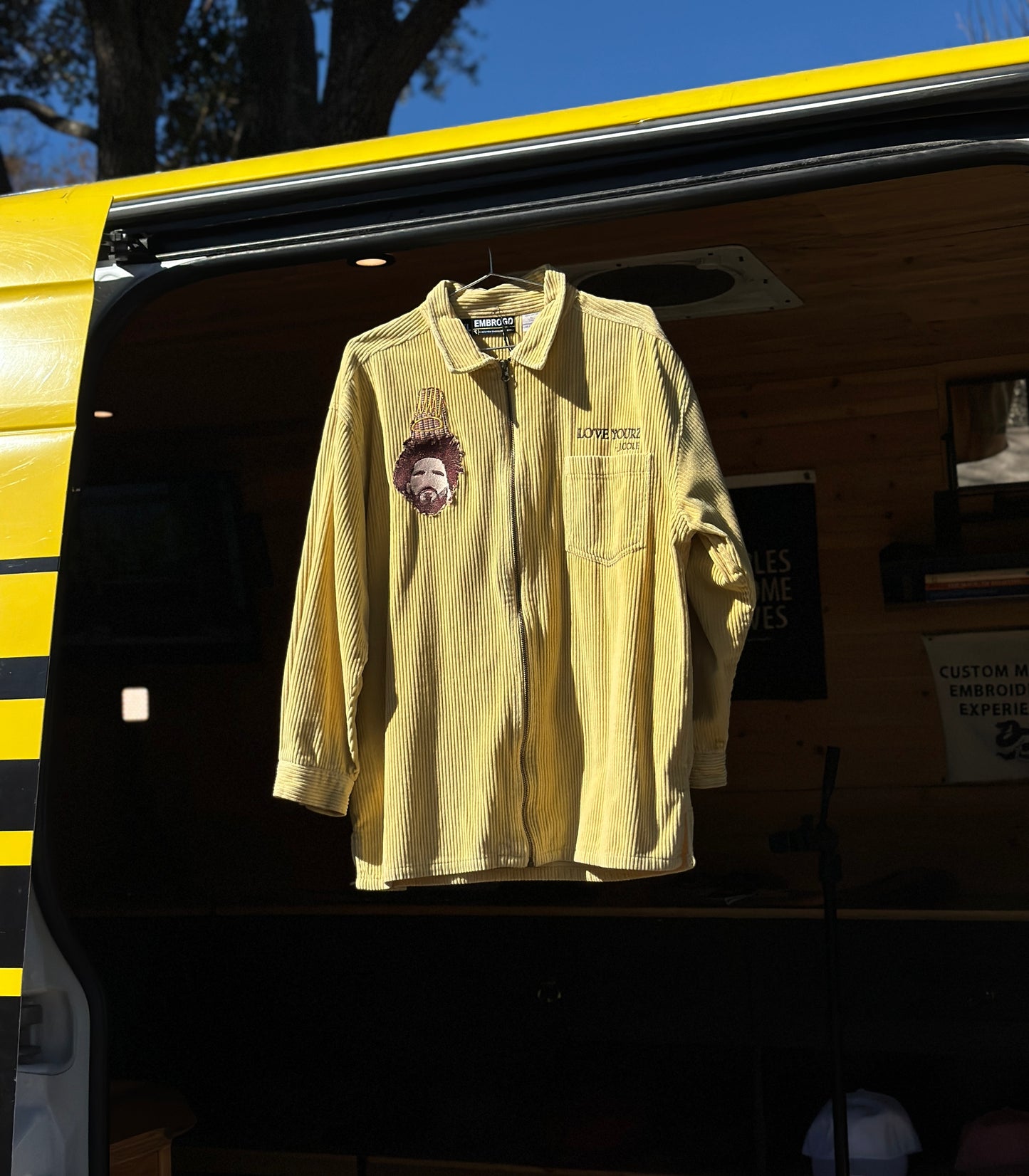Mustard Corduroy J Cole Zip Up Jacket