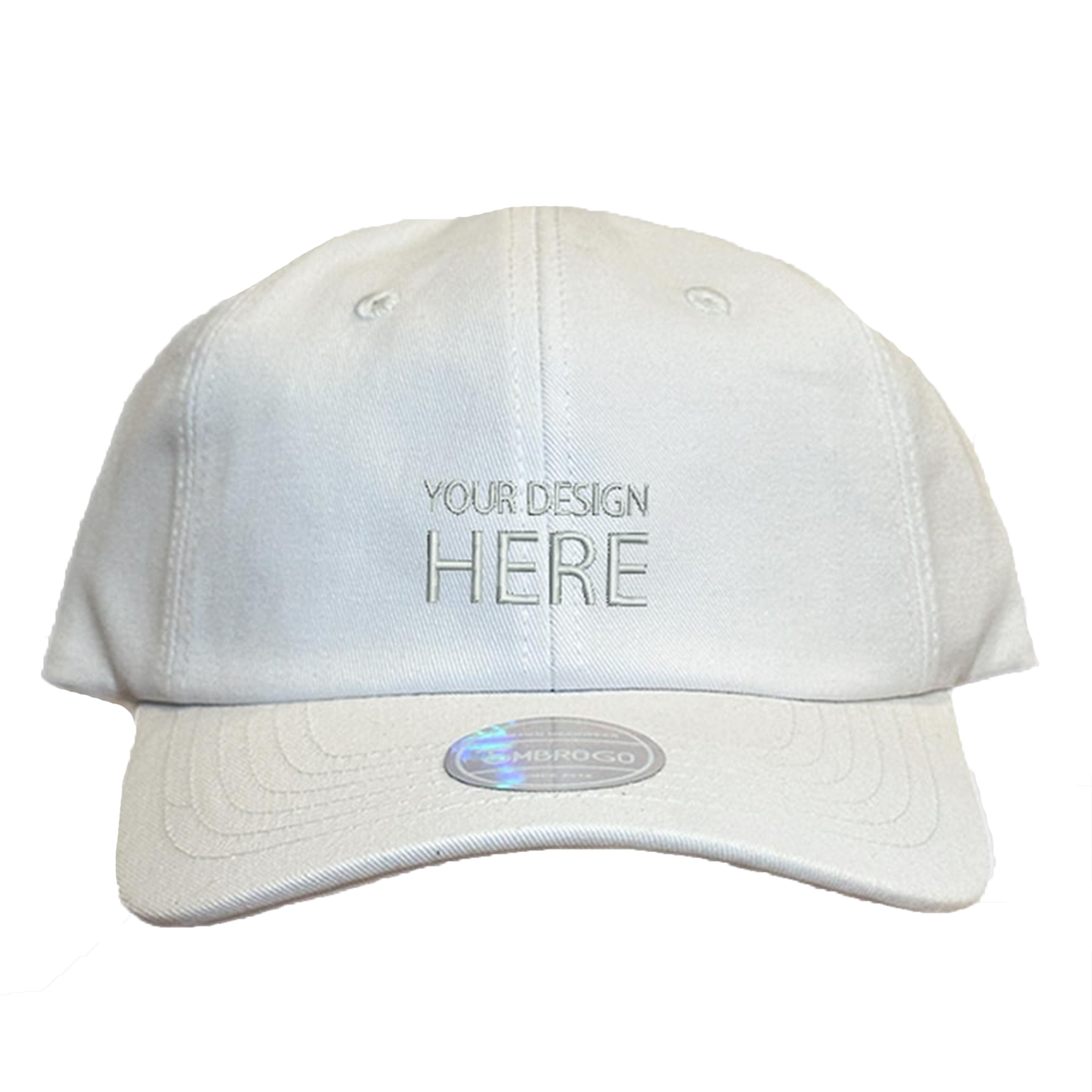 Custom Embroidered White Baseball Cap