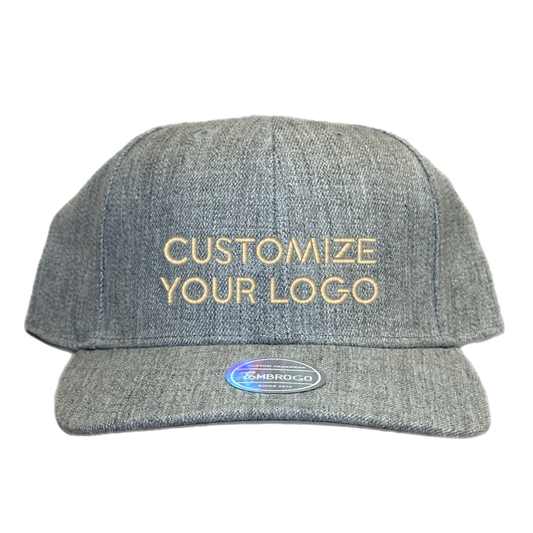 [SNAPBACK LOGO] Custom Embroidered Heather Hat