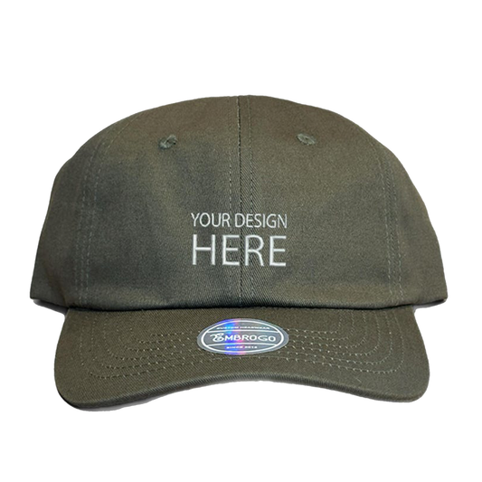 Custom Embroidered Olive Baseball Cap