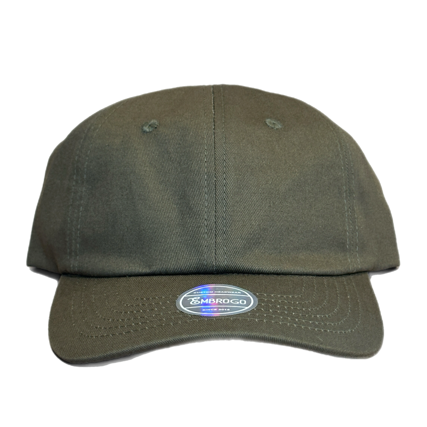 Custom Embroidered Olive Baseball Cap