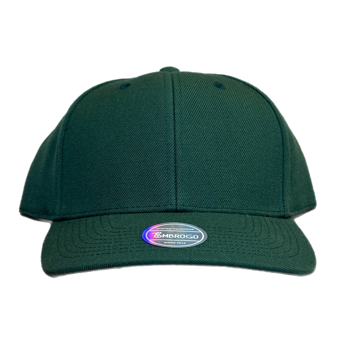 Custom Embroidered Hunter Green Snapback Cap