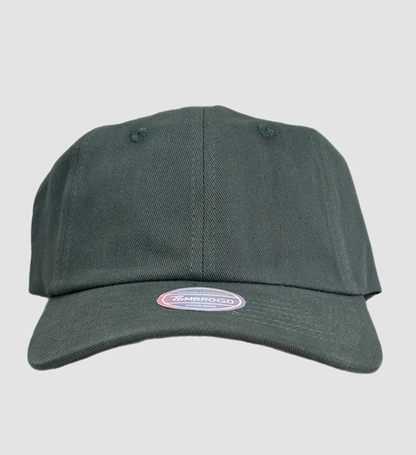 Custom Embroidered Hunter Green Baseball Cap