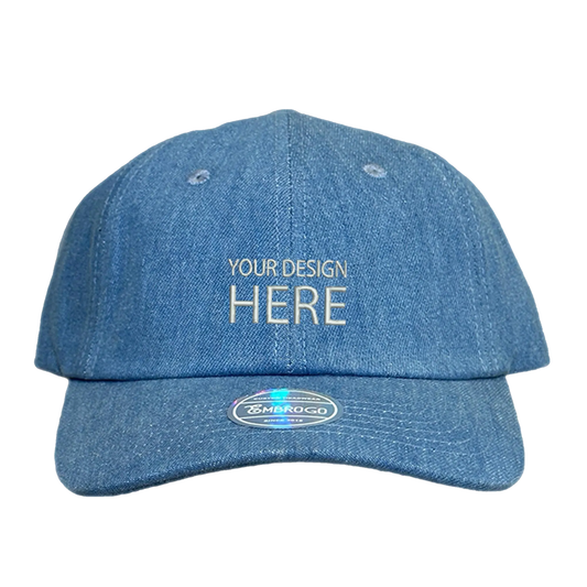 Custom Embroidered Denim Baseball Cap