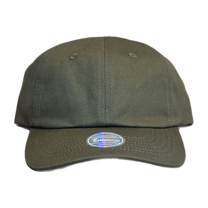 [BASEBALL HAT LOGO] Custom Embroidered Olive Cap