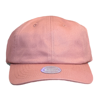 [BASEBALL HAT LOGO] Custom Embroidered Dusty Pink Cap