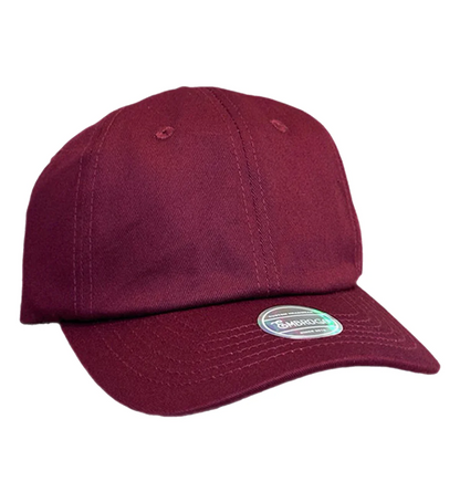 [BASEBALL HAT LOGO] Custom Embroidered Maroon Cap