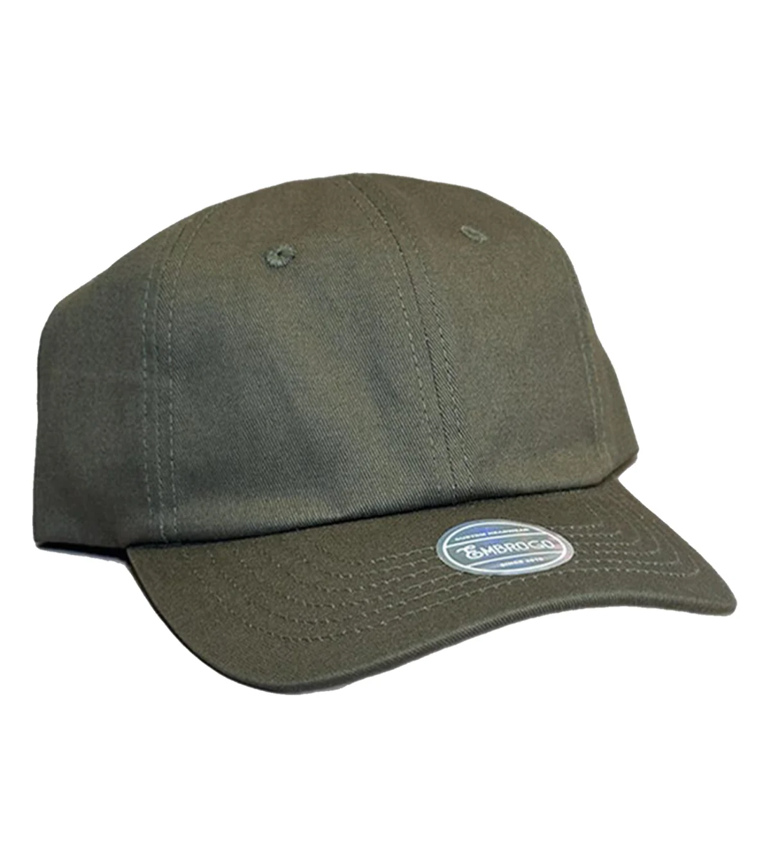 [BASEBALL HAT LOGO] Custom Embroidered Olive Cap