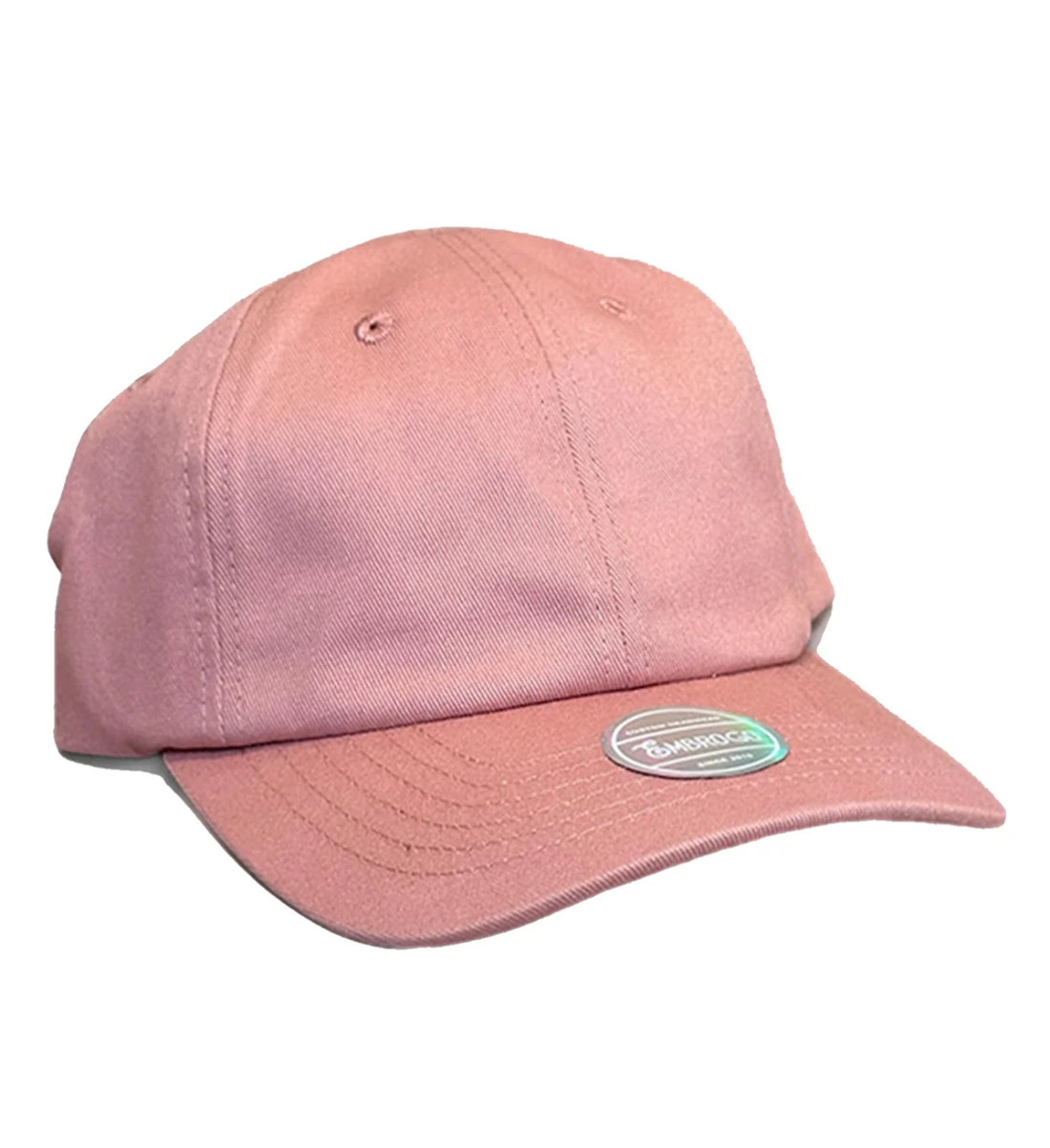 [BASEBALL HAT LOGO] Custom Embroidered Dusty Pink Cap