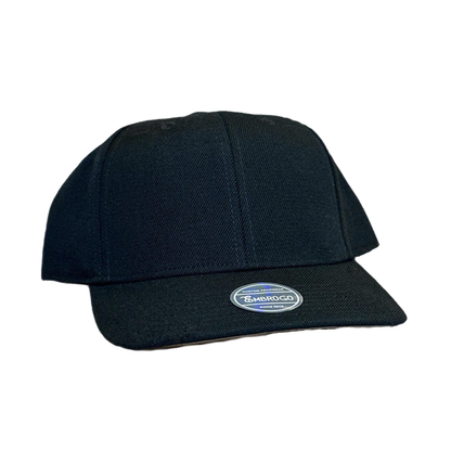 Custom Embroidered Black Snapback Cap