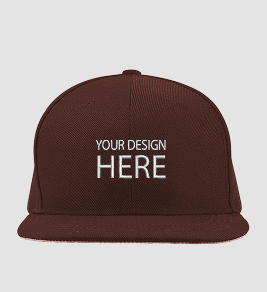 CUSTOMIZABLE Chocolate 6-Panel SNAPBACK