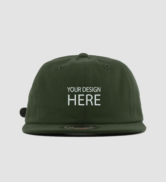 CUSTOMIZABLE Unstructured 6-Panel Olive Hat