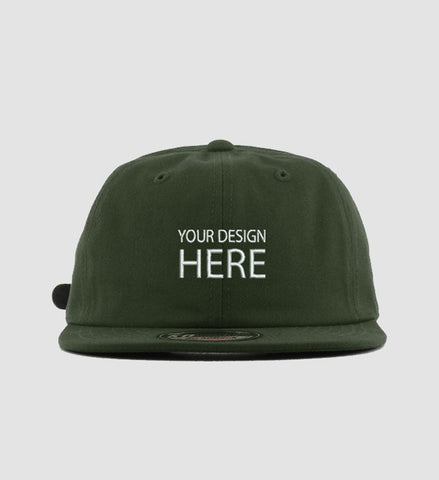 CUSTOMIZABLE Unstructured 6-Panel Olive Hat