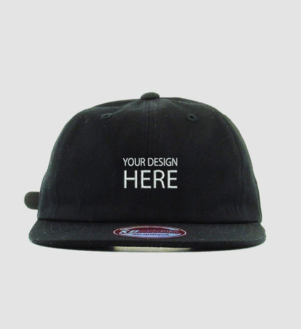 CUSTOMIZABLE Unstructured 6-Panel  Black Hat