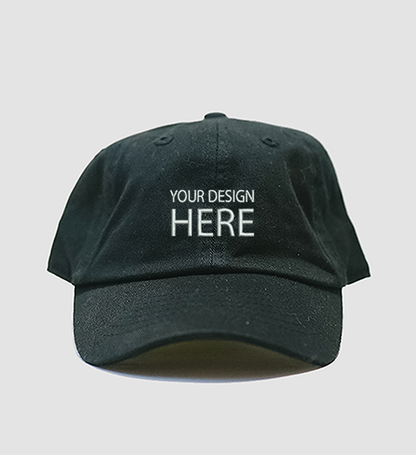 CUSTOMIZABLE Black Dad Hat