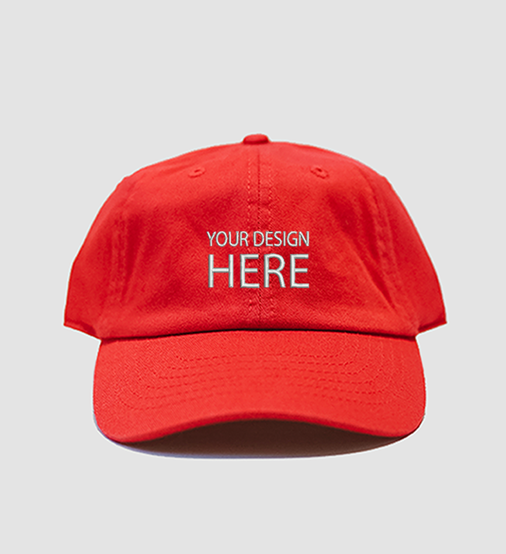 CUSTOMIZABLE Red Dad Hat